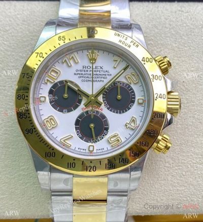 Highest Quality Rolex Daytona JH Factory Clone 4130 Watch Two Tone Arabic Markers